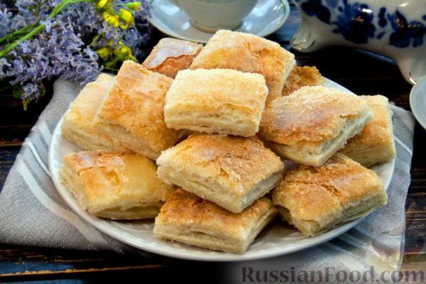 Быстрое печенье из слоёного теста